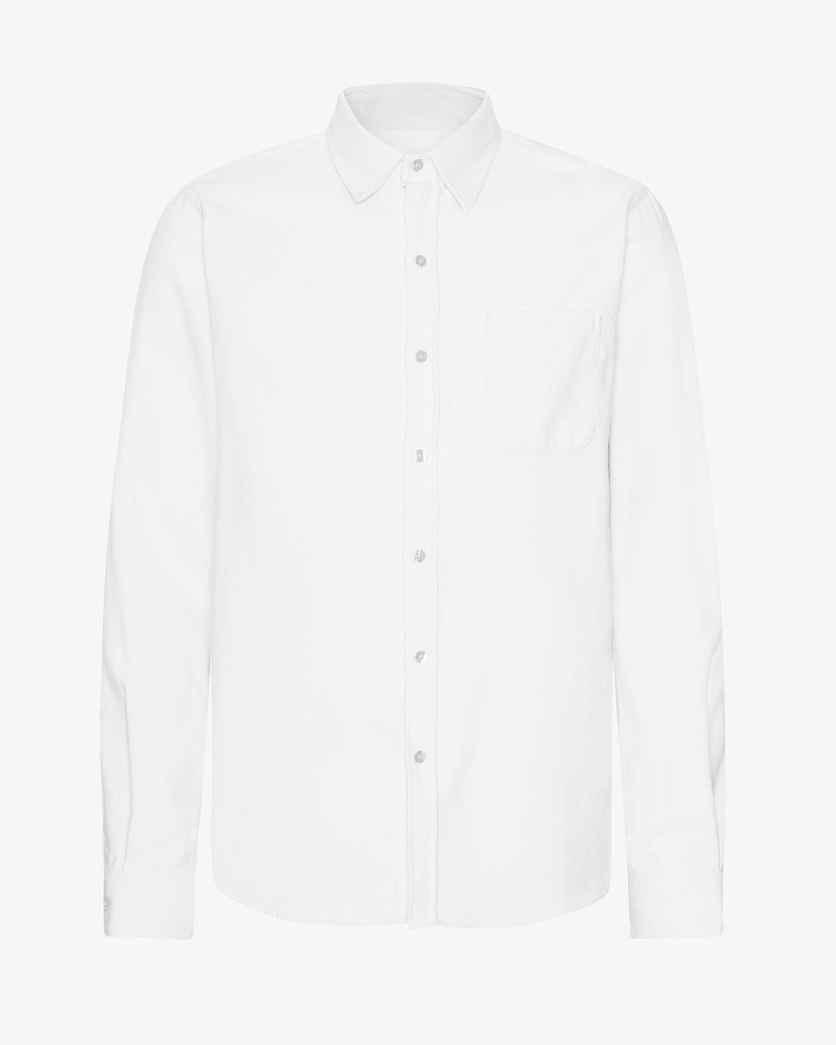 Organic Flannel Shirt - Optical White