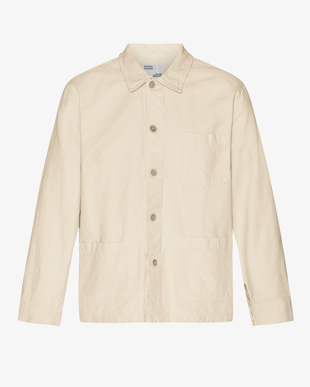 Organic Workwear Jacket - Ivory White