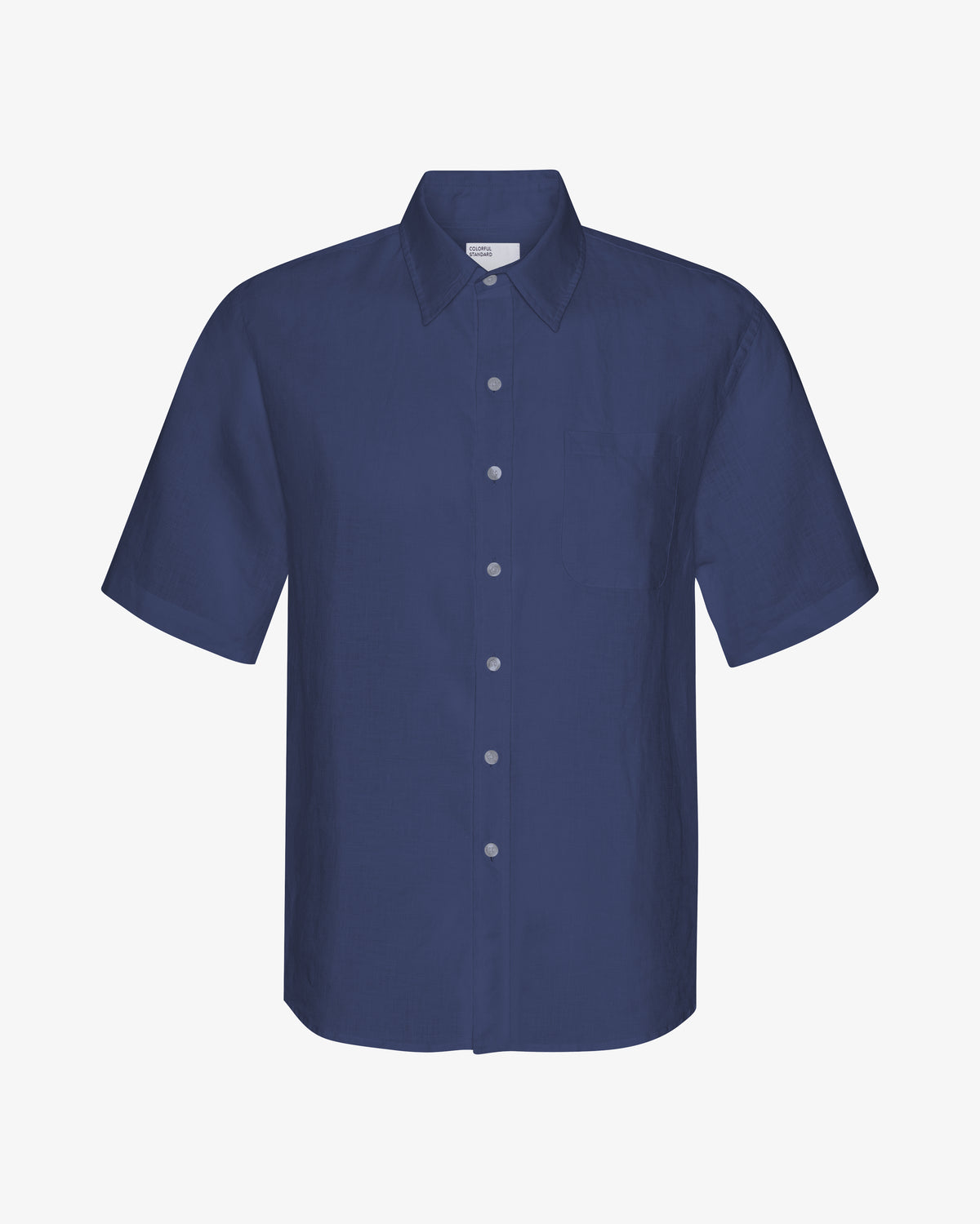 Linen SS Shirt - Petrol Blue