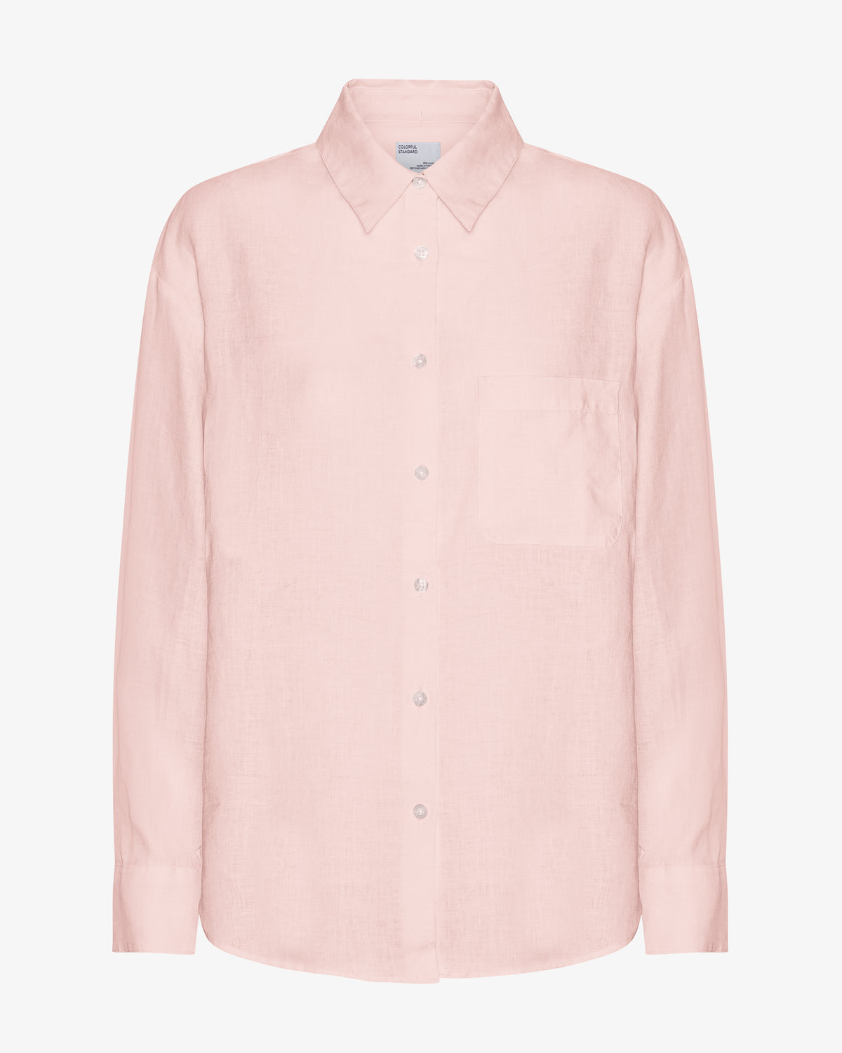 Linen Oversized Shirt - Faded Pink