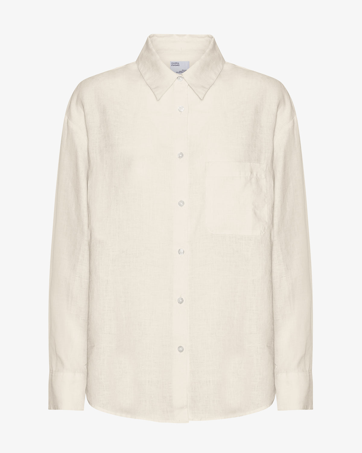 Linen Oversized Shirt - Ivory White