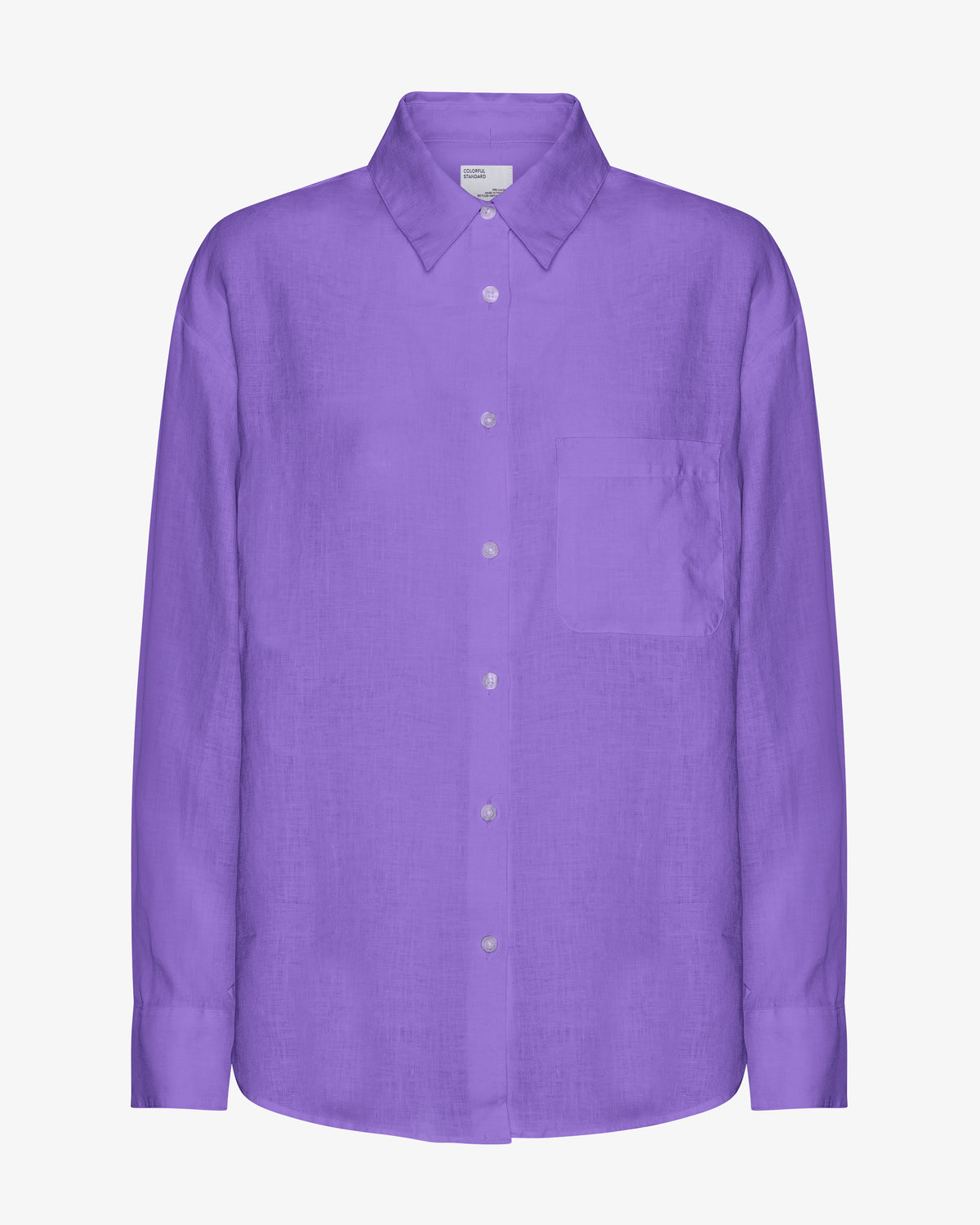Linen Oversized Shirt - Ultra Violet