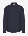 Linen Shirt - Navy Blue