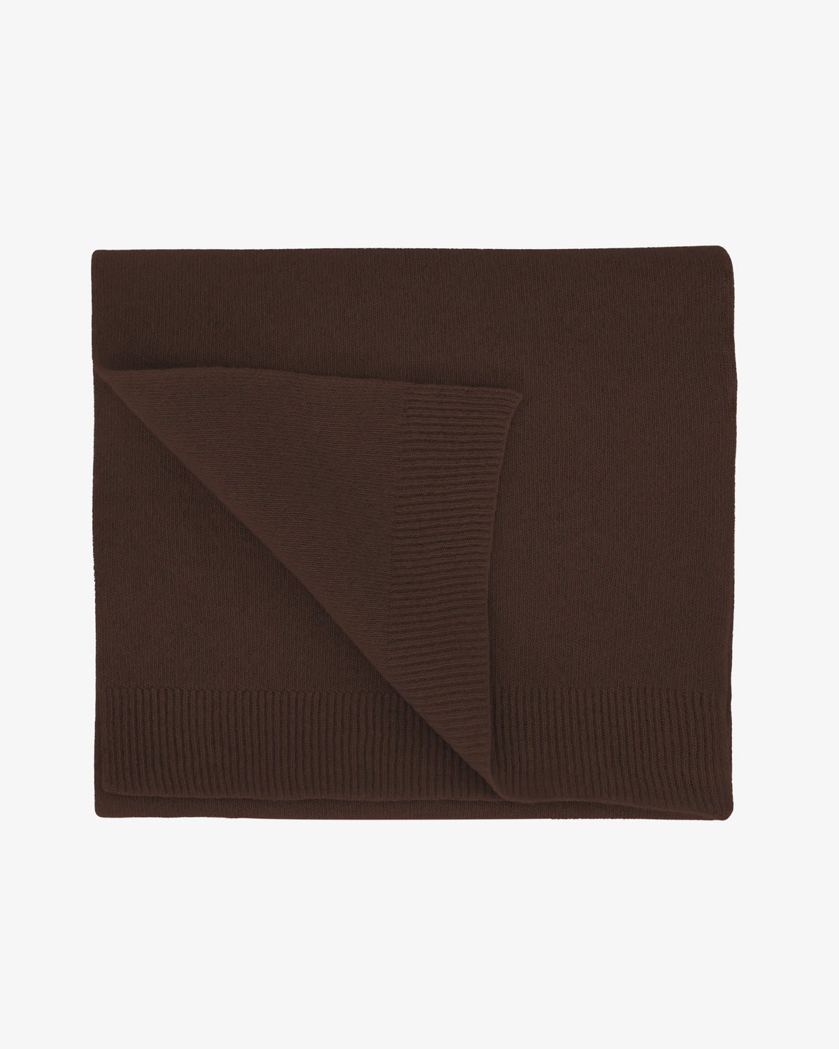 Merino Wool Scarf - Coffee Brown