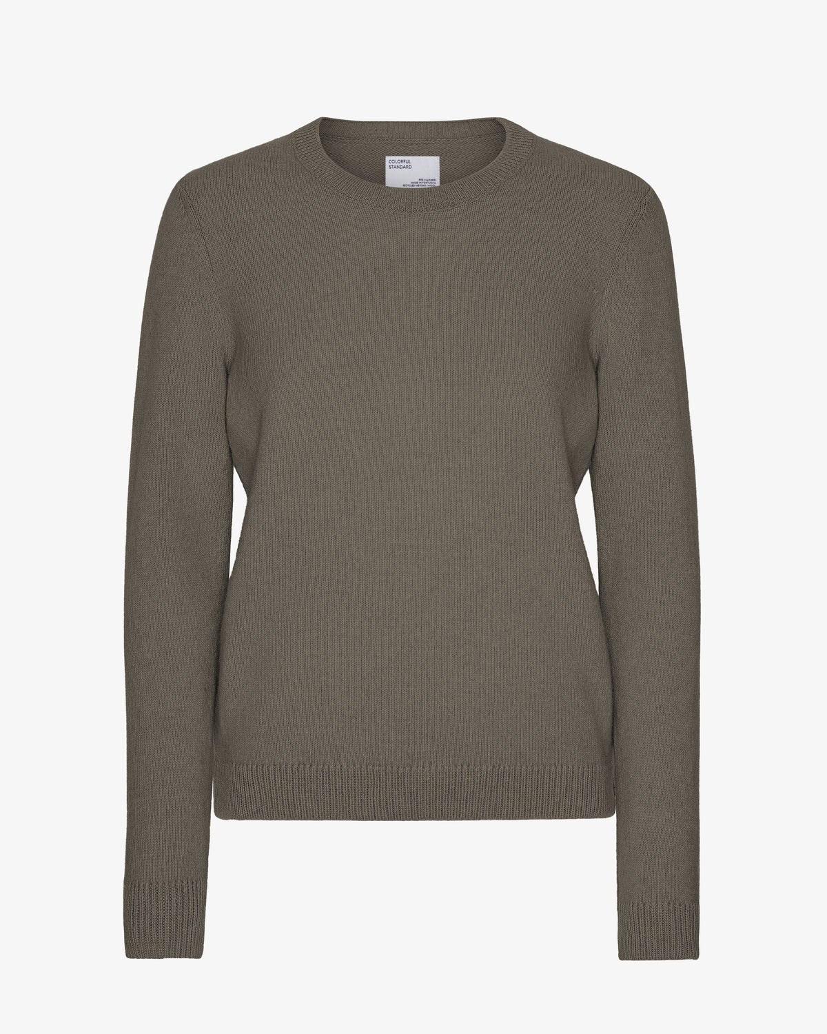 Women Classic Merino Wool Crew - Dusty Olive