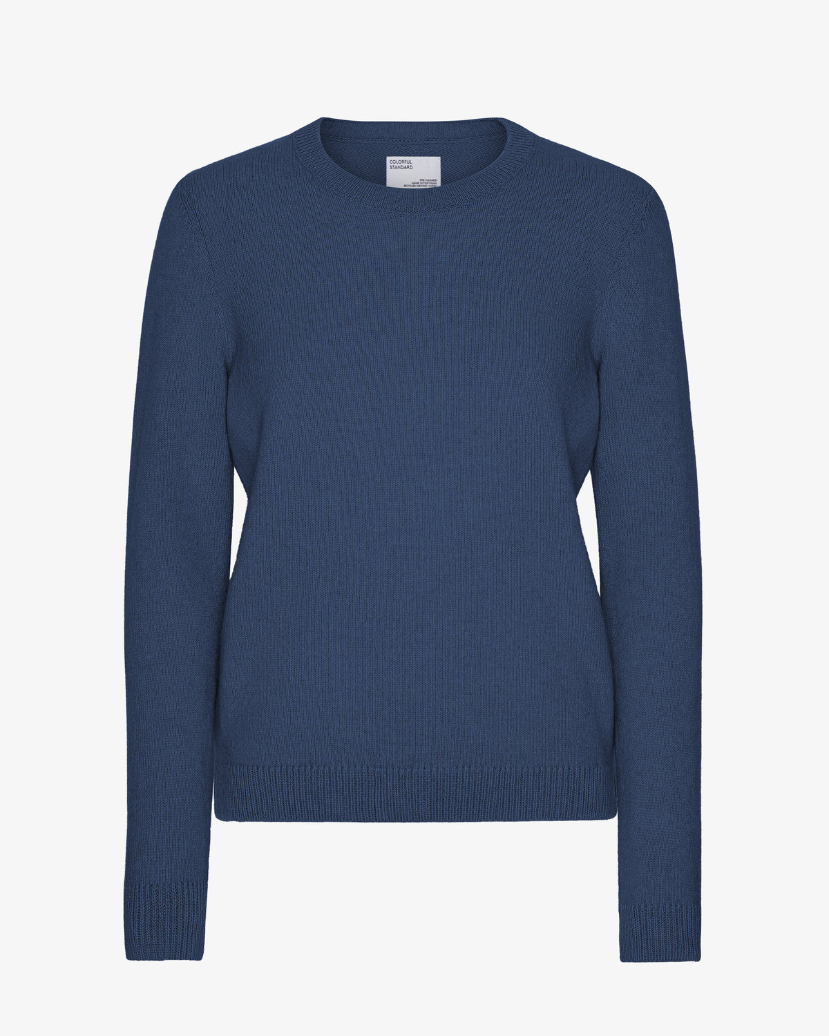 Women Classic Merino Wool Crew - Petrol Blue