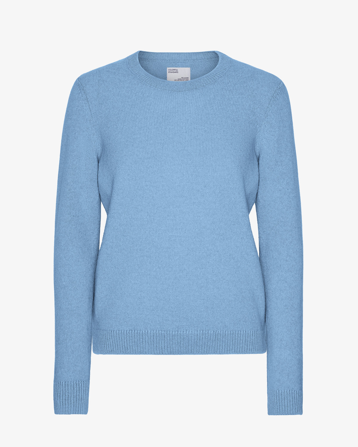 Women Classic Merino Wool Crew - Seaside Blue