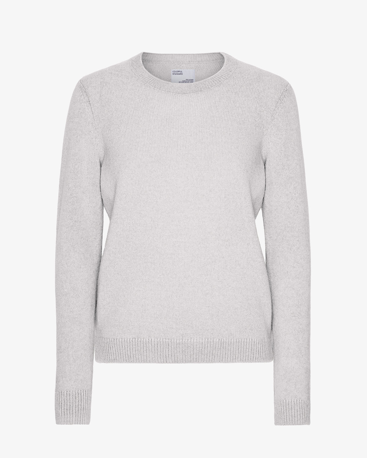Women Classic Merino Wool Crew - Snow Melange