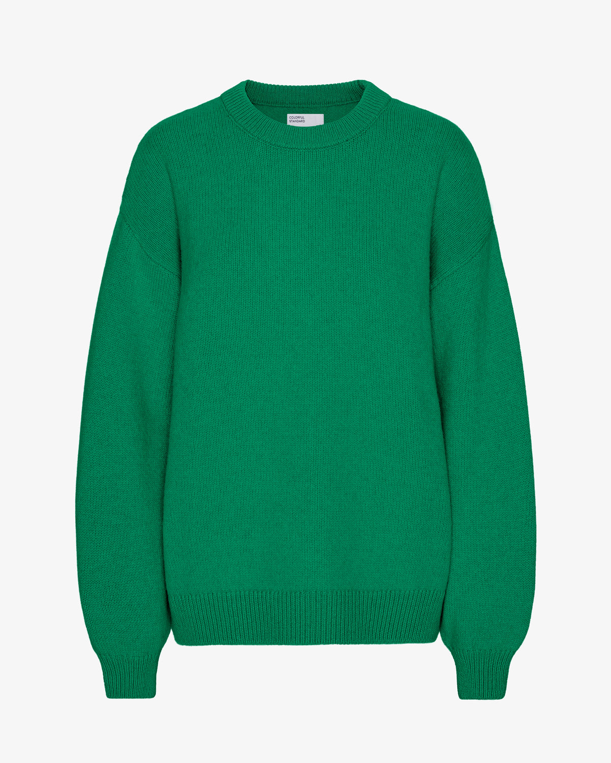 Oversized Merino Wool Crew - Kelly Green