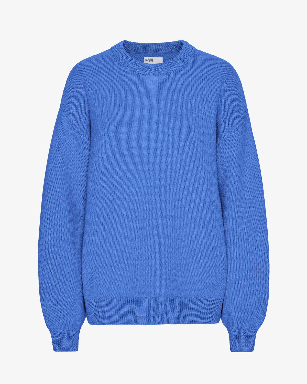Oversized Merino Wool Crew - Pacific Blue