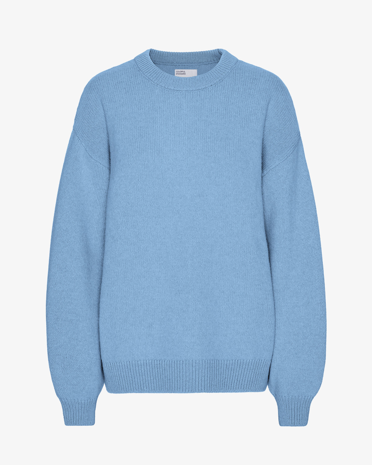 Oversized Merino Wool Crew - Seaside Blue