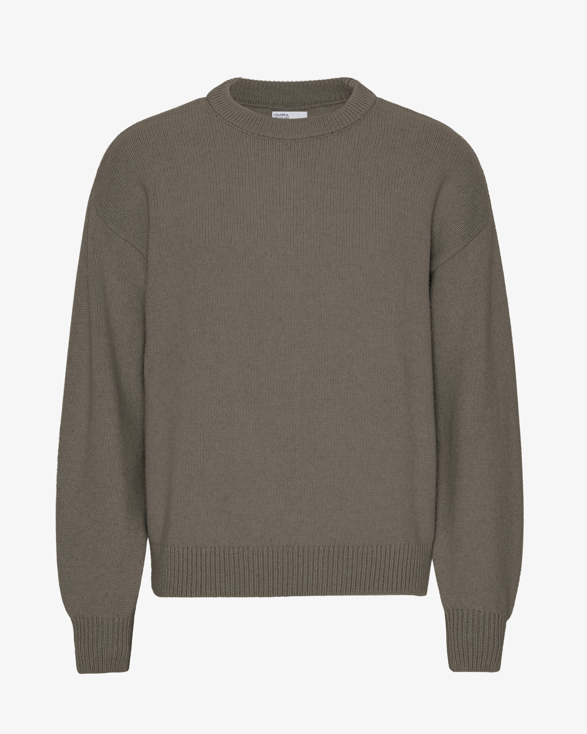 Oversized Merino Wool Crew - Dusty Olive