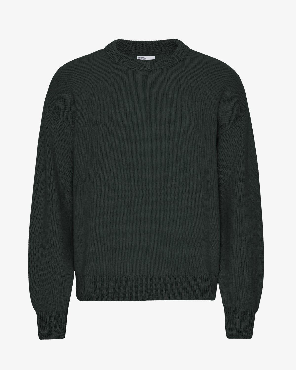 Oversized Merino Wool Crew - Hunter Green