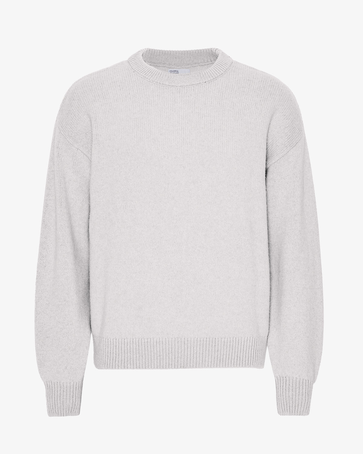Oversized Merino Wool Crew - Snow Melange