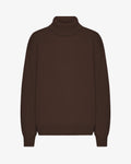 Merino Wool Turtleneck - Coffee Brown