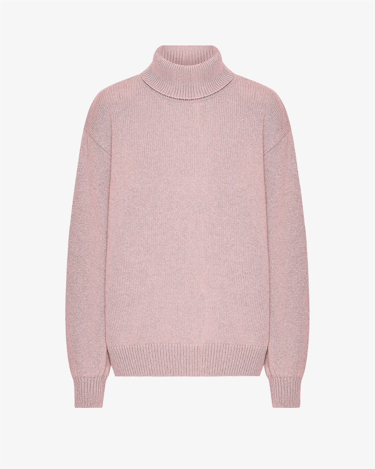 Merino Wool Turtleneck - Faded Pink