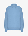 Merino Wool Turtleneck - Seaside Blue