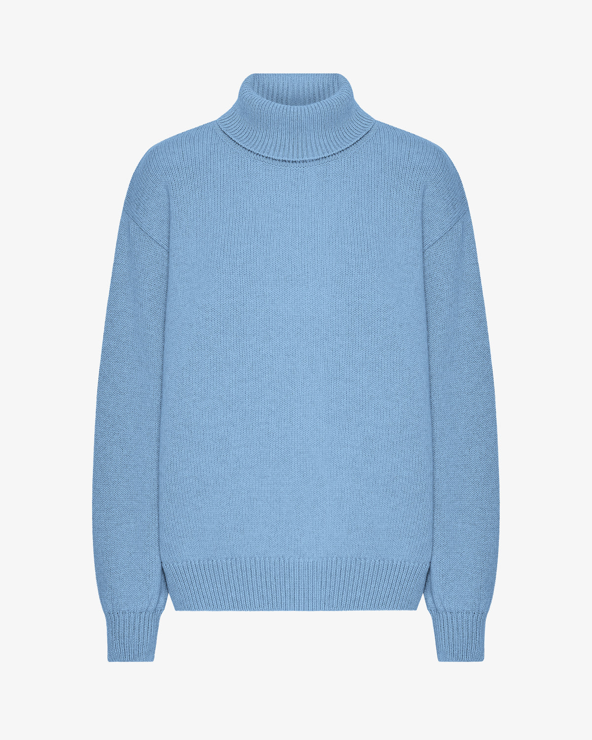 Merino Wool Turtleneck - Seaside Blue