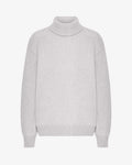 Merino Wool Turtleneck - Snow Melange