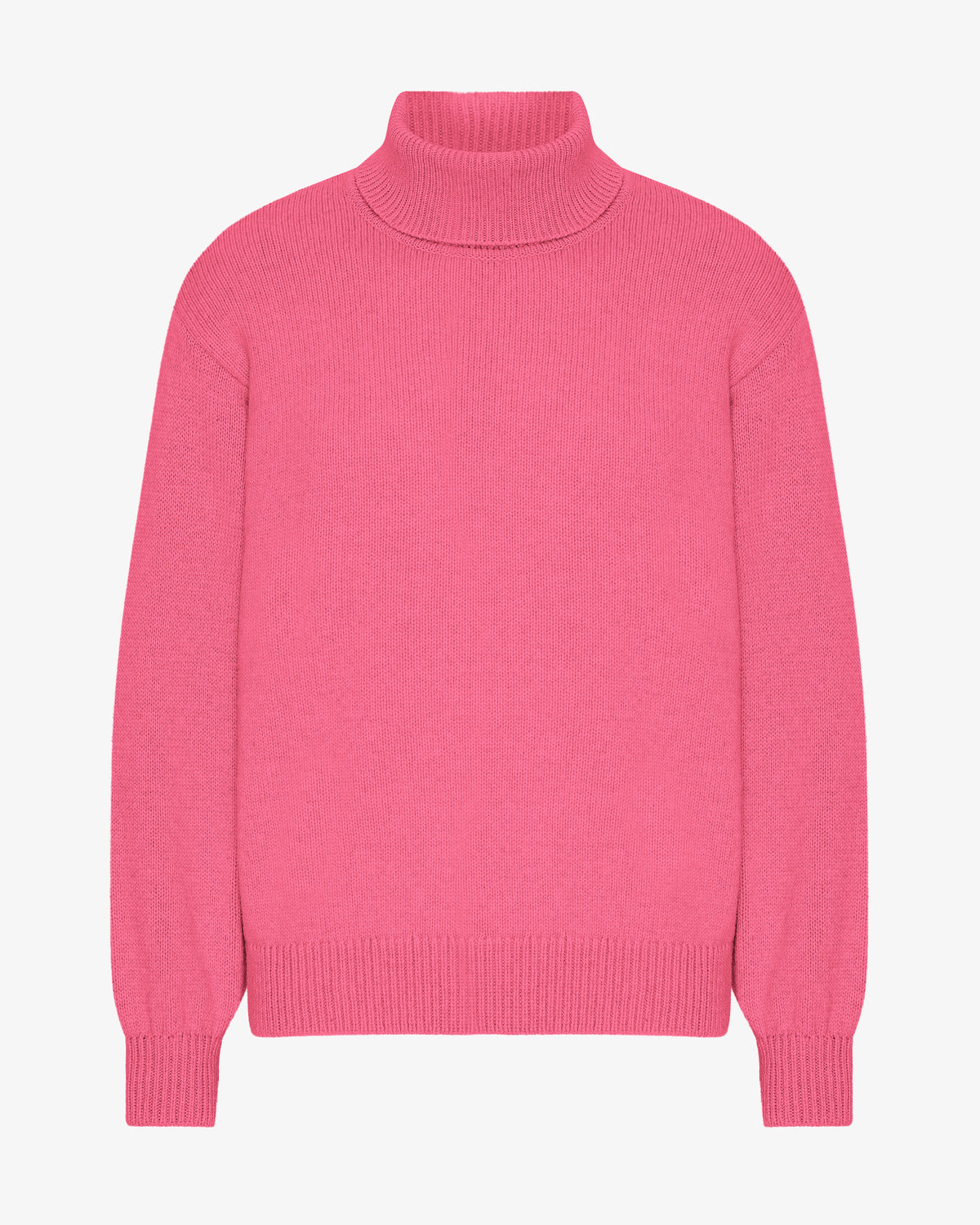 Merino Wool Turtleneck - Bubblegum Pink