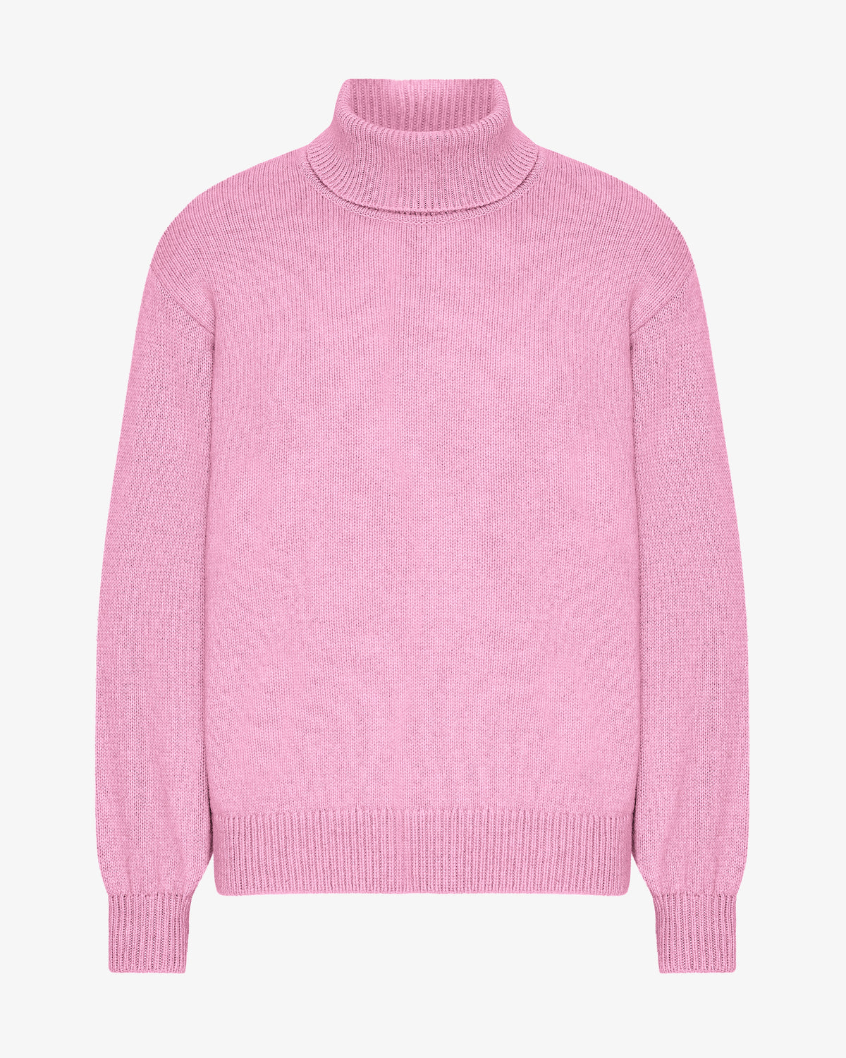 Merino Wool Turtleneck - Cherry Blossom