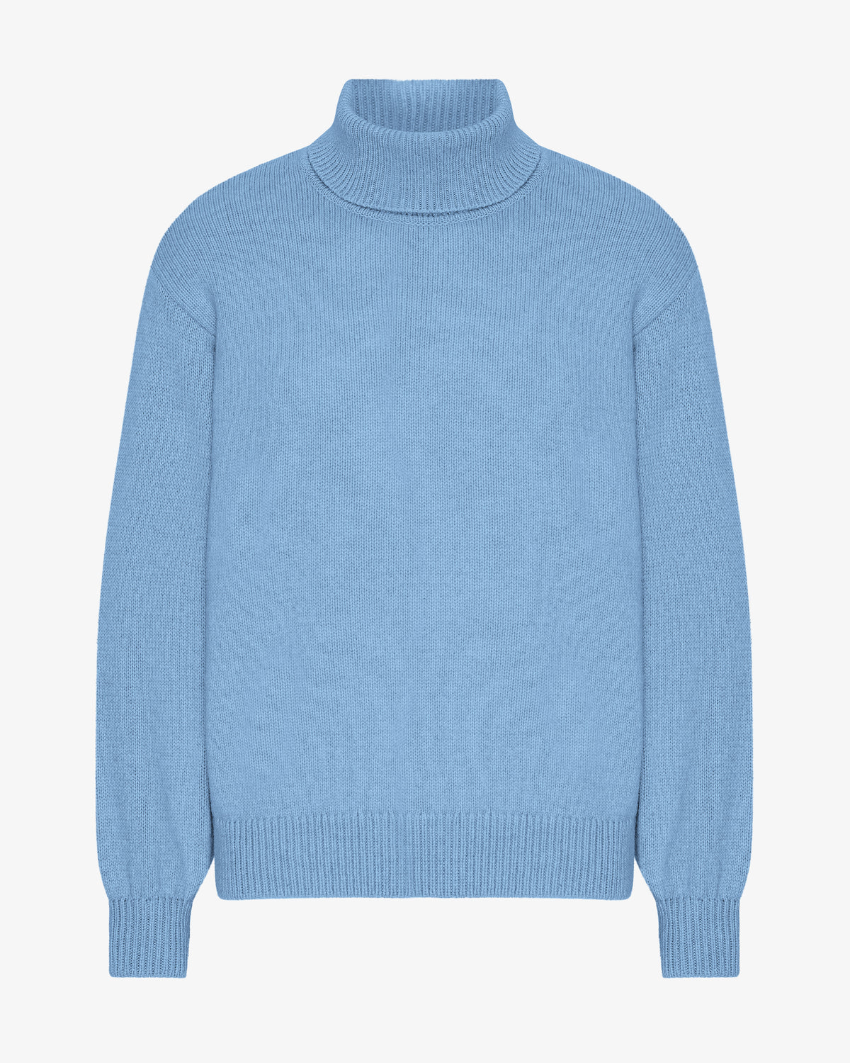 Merino Wool Turtleneck - Seaside Blue