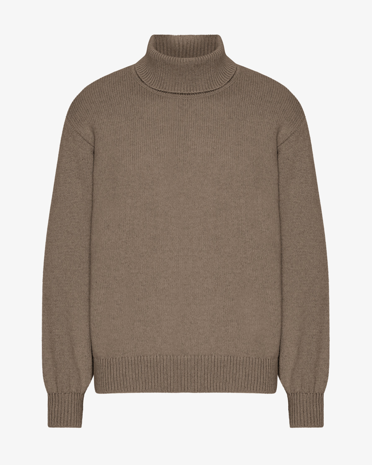Merino Wool Turtleneck - Warm Taupe
