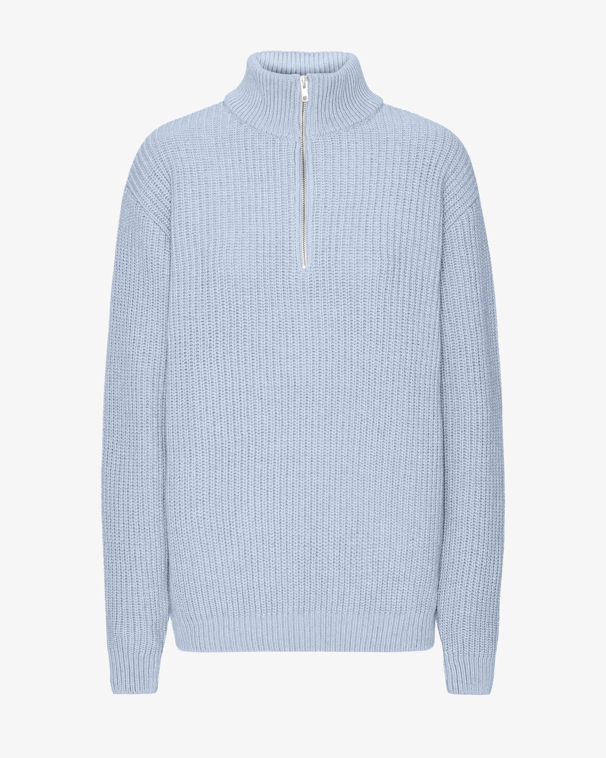 Merino Quarter Zip - Polar Blue