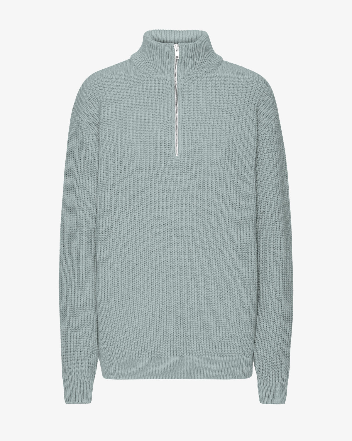 Merino Quarter Zip - Steel Blue