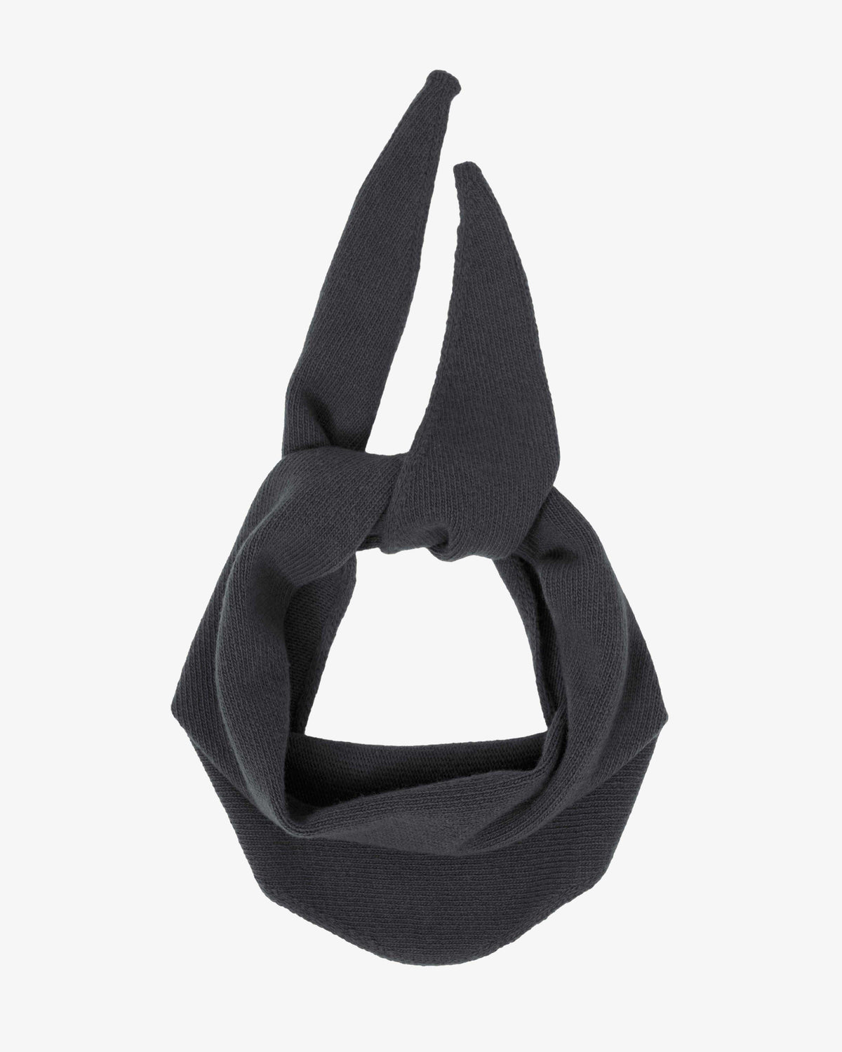 Merino Wool Triangle Scarf - Lava Grey
