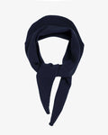 Merino Wool Triangle Scarf - Marine Blue