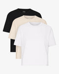 Organic Boxy Crop  Tee - Mixed 03 (3-Pack)