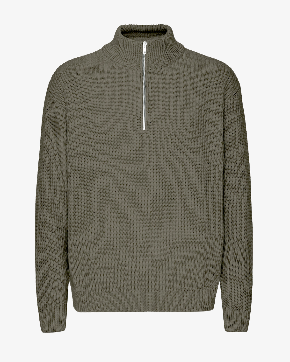 Merino Quarter Zip - Dusty Olive