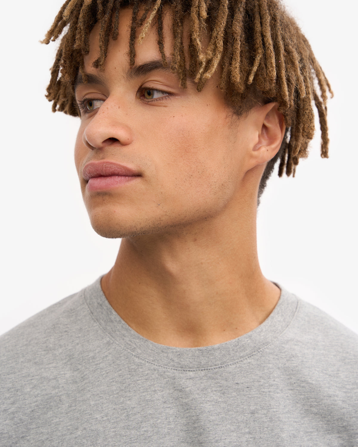 Oversized Organic T-Shirt - Heather Grey (3-Pack)