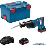 Bosch GSA 18 V-LI Noir, Bleu, Scie sabre Bleu/Noir, Deep discharge, Surchauffe, Surcharge, Noir, Bleu, 2,8 cm, Batterie, Lithium-Ion (Li-Ion), 5 Ah