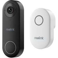 Reolink D340W Noir, Blanc, Sonnette de porte Noir, Noir, Blanc, IP65, Mur, 2-voies, MicroSD (TransFlash), 256 Go