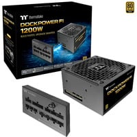 Thermaltake Dockpower FI alimentation modulaire 1200 watt Noir, 1x 12V-2x6, 5x PCIe